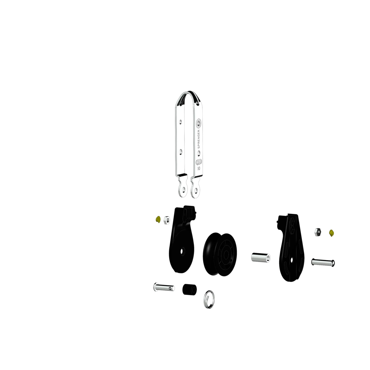 Herm Sprenger S-Block blok 10mm glijlager wartel enkel