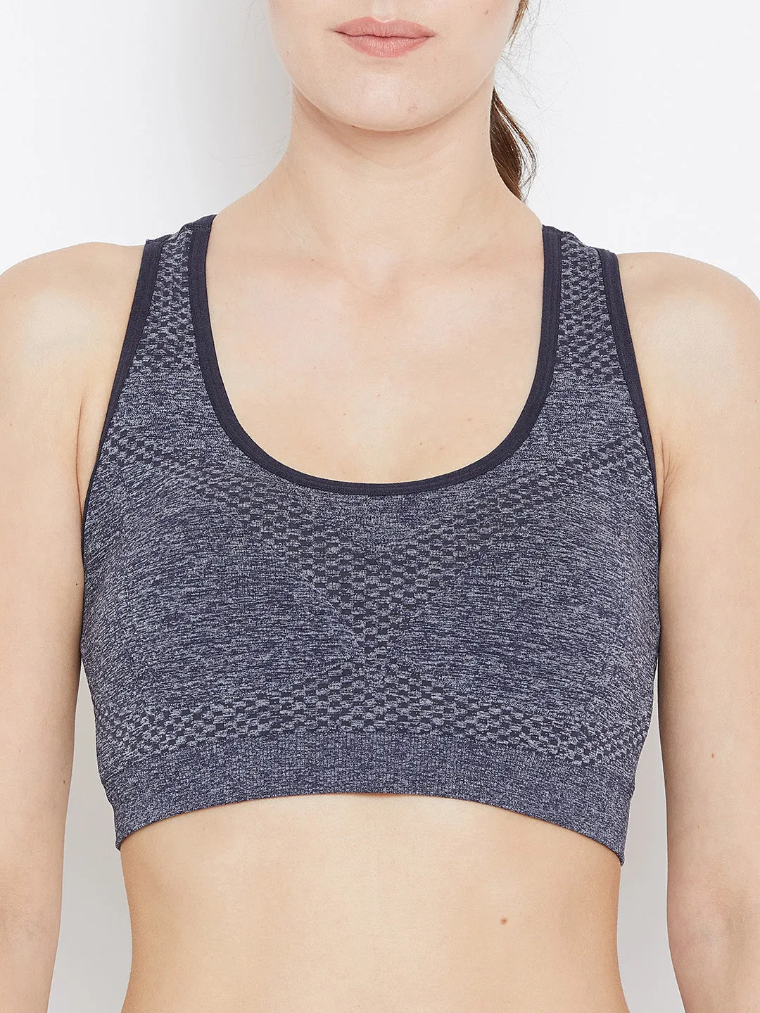 TuffRider EquiCool Low-Cut Scoop Neck sportbeha zwart ademend