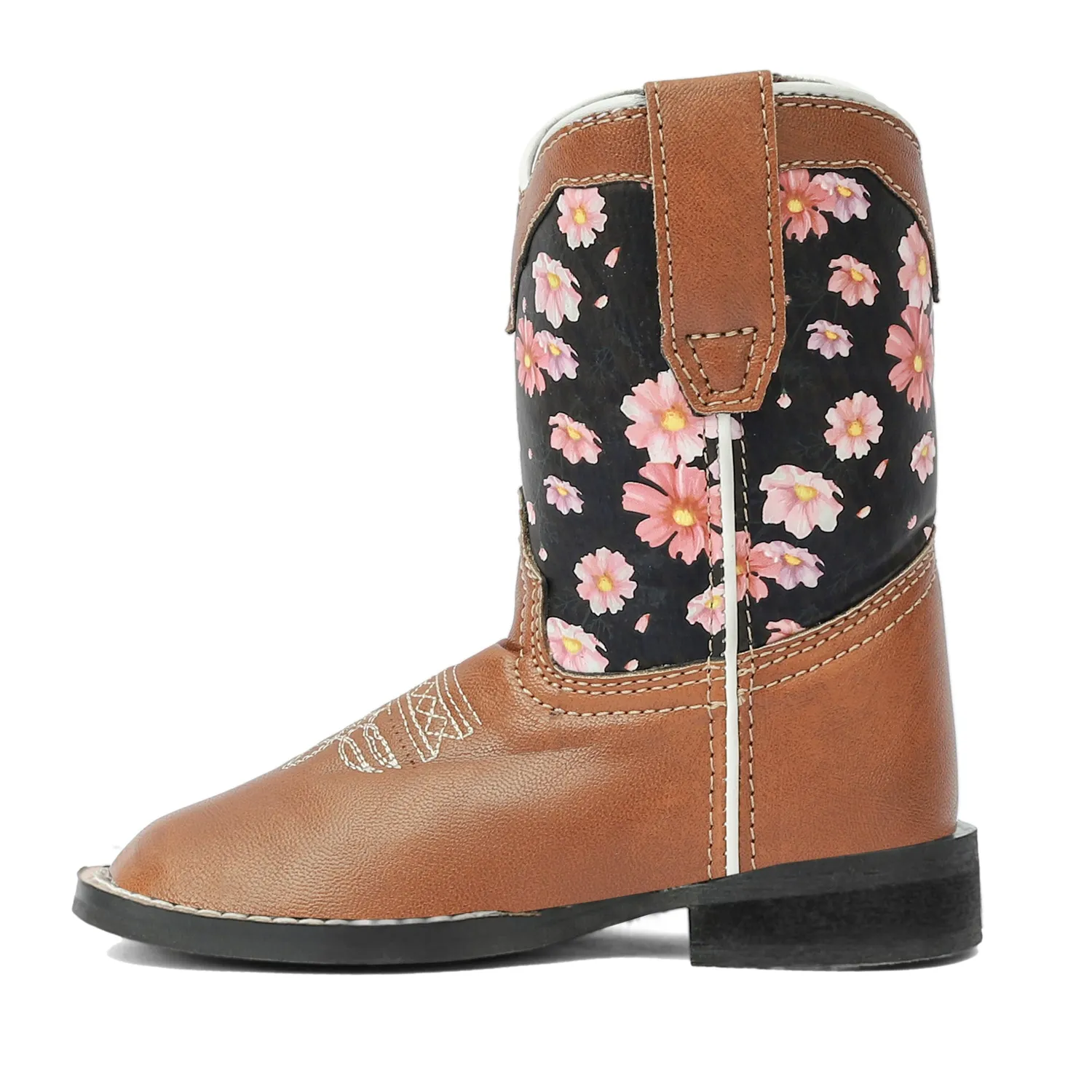 TuffRider Pinnacles westernlaars peuter bruin 6 bloemen