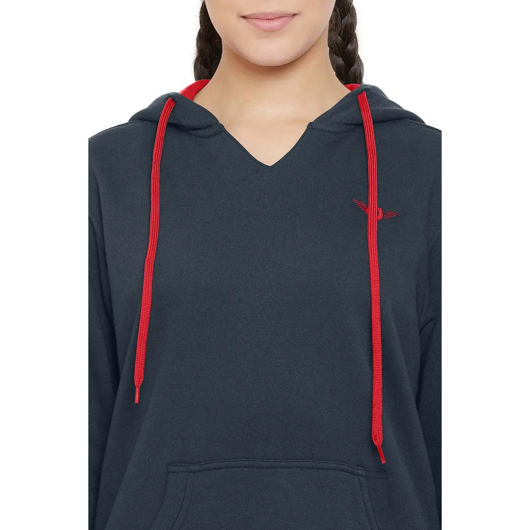 TuffRider Sport hoodie charcoal kangaroo zak katoenmix