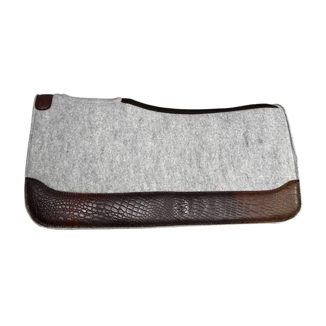 TuffRider Ridgeback western zadelpad grijs 32x32 vilt 1 inch
