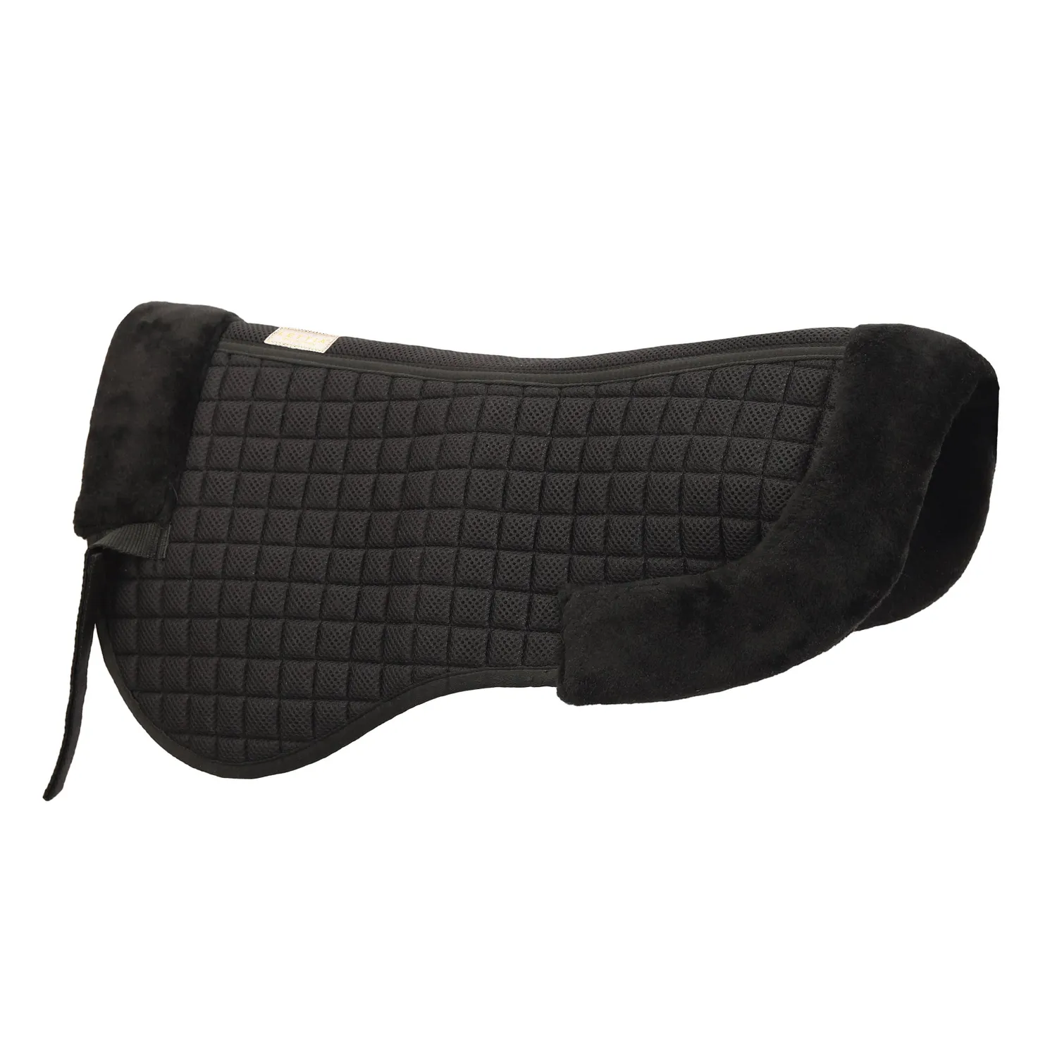 Lettia Coolmax Sherpa halve pad STD Black White quilt