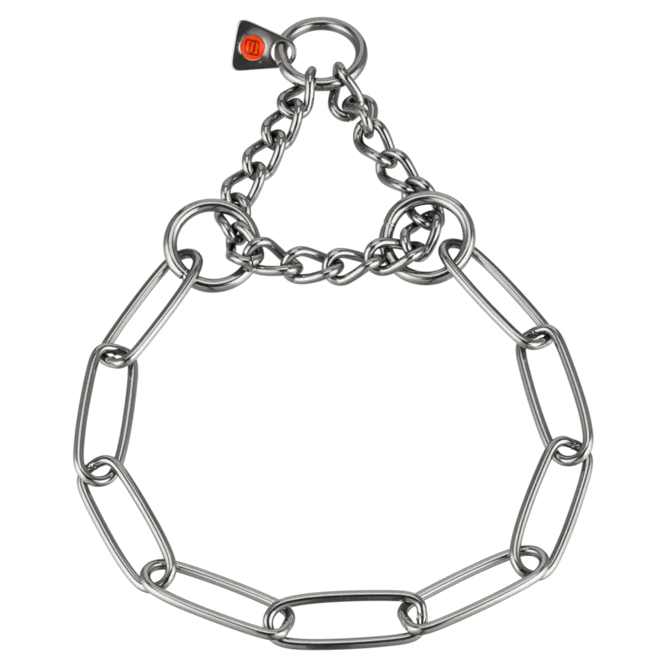 HS Sprenger hondenketting 3mm rvs treklimitering
