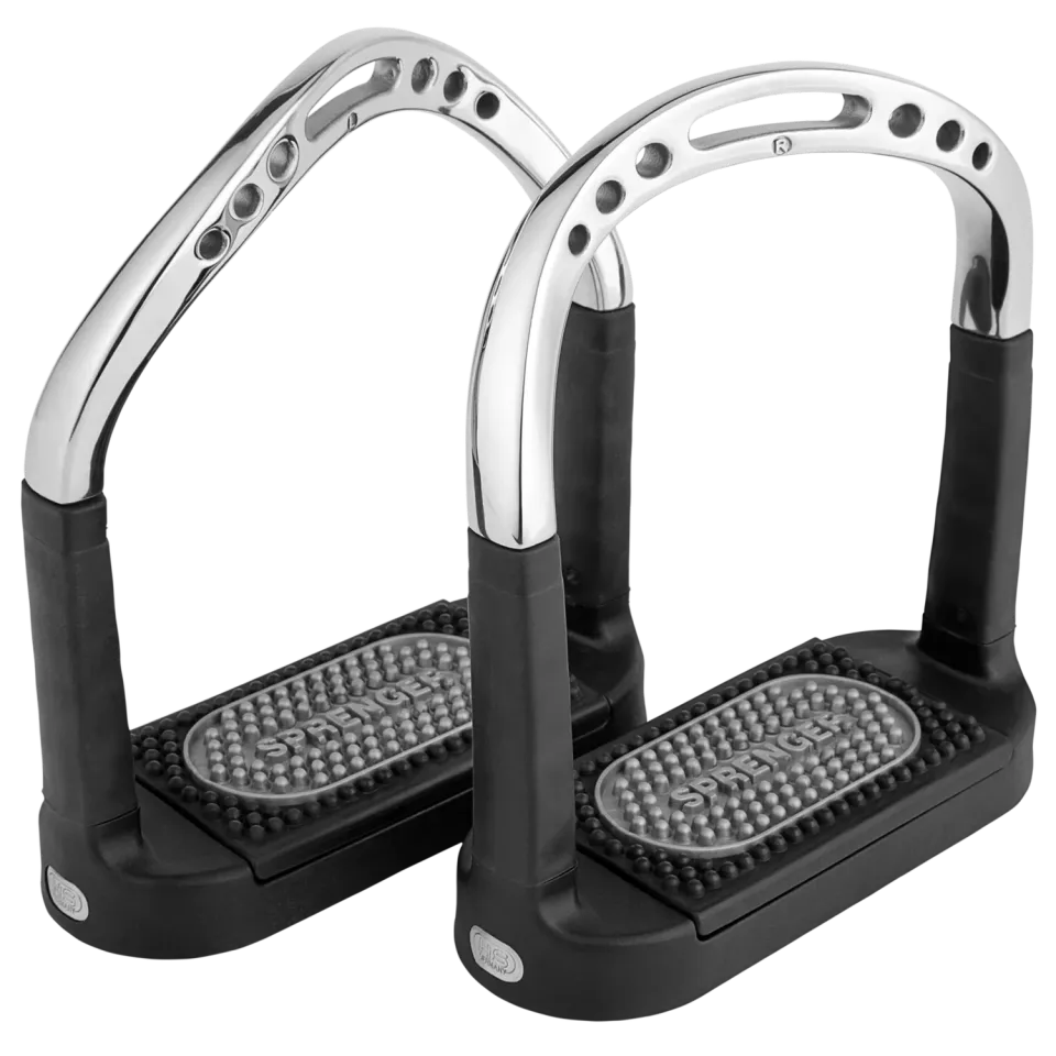 HS Sprenger Flexcite Stijgbeugels 120 mm RVS met Grip