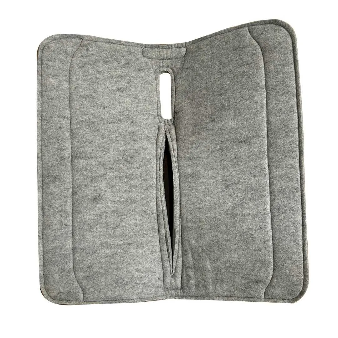 TuffRider Ridgeback western zadelpad grijs 32x32 vilt 1 inch
