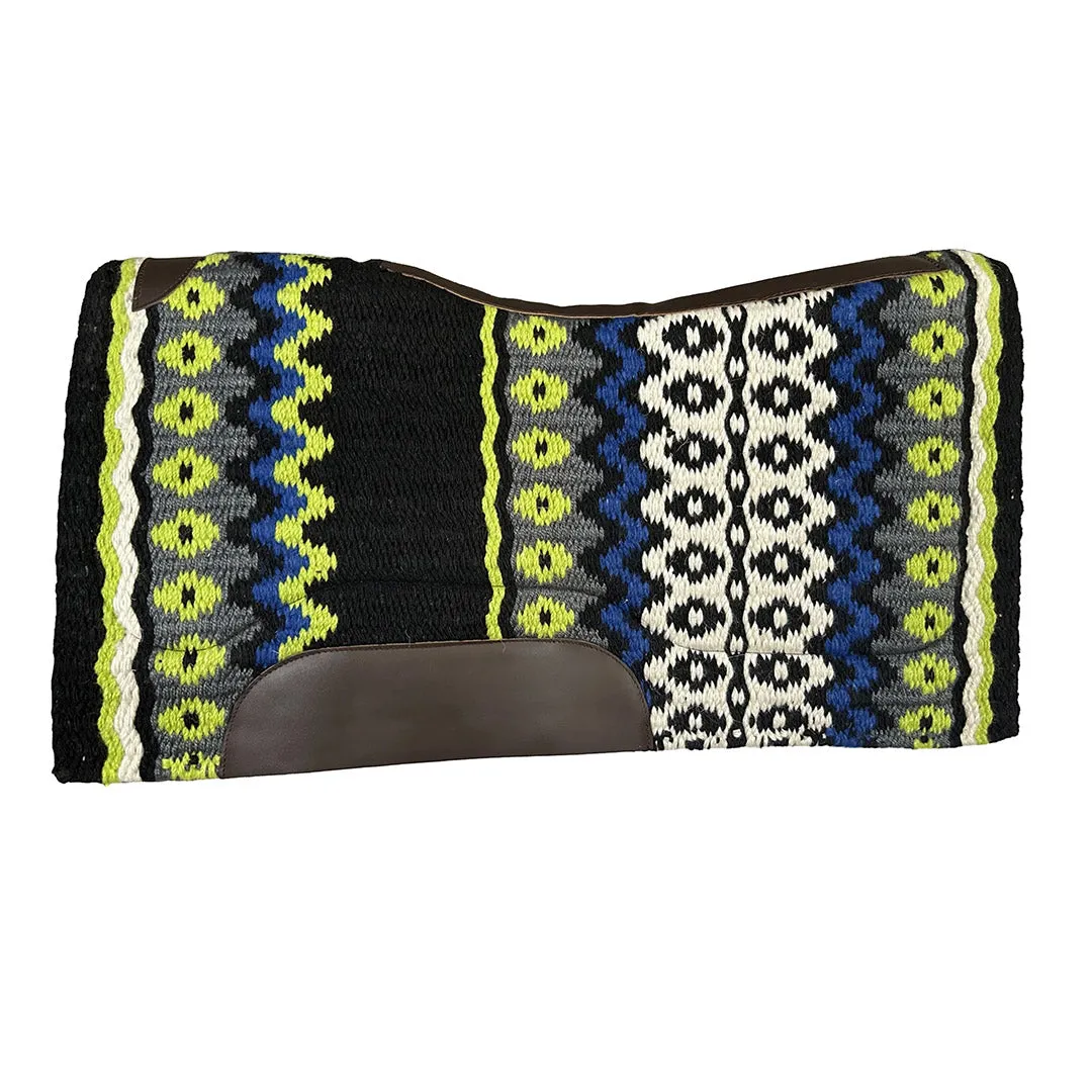 TuffRider Velis westernpad 34x36 wolmix groen dessin