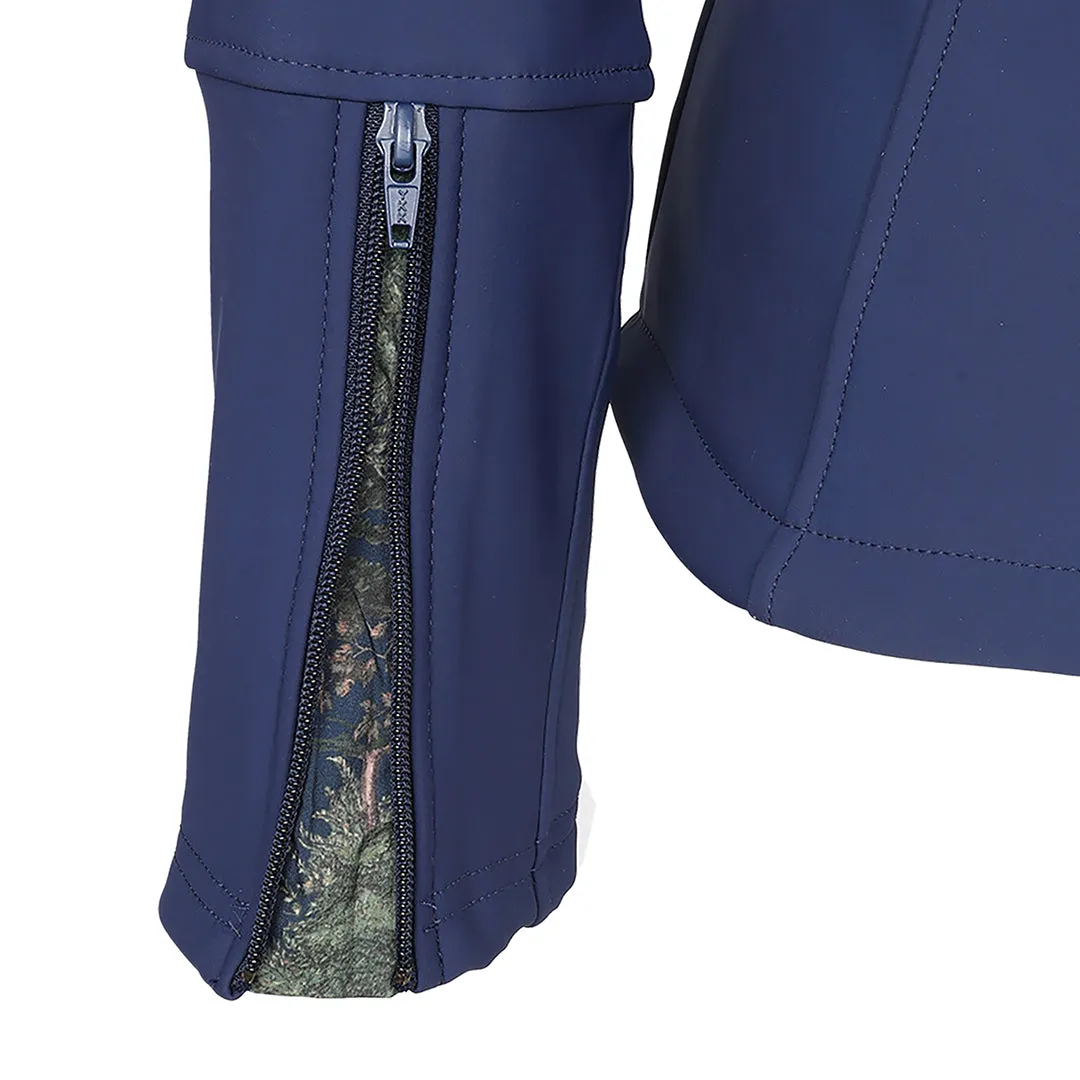 Dapplebay Everyday softshell jas navy fleece afneembare kap