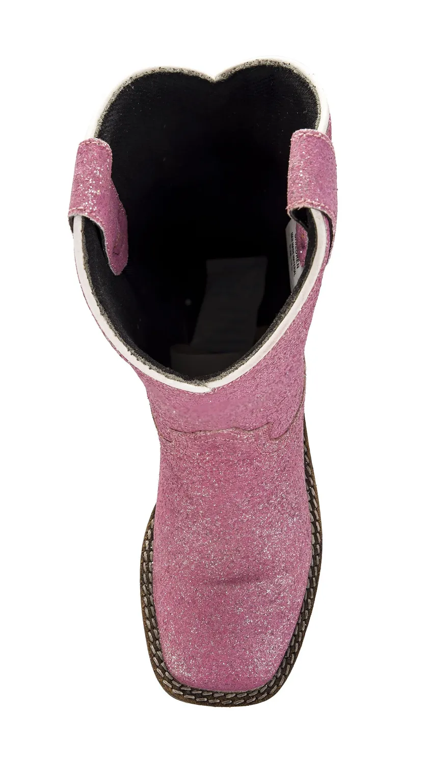 TuffRider Pink Glitter kinder westernlaars roze