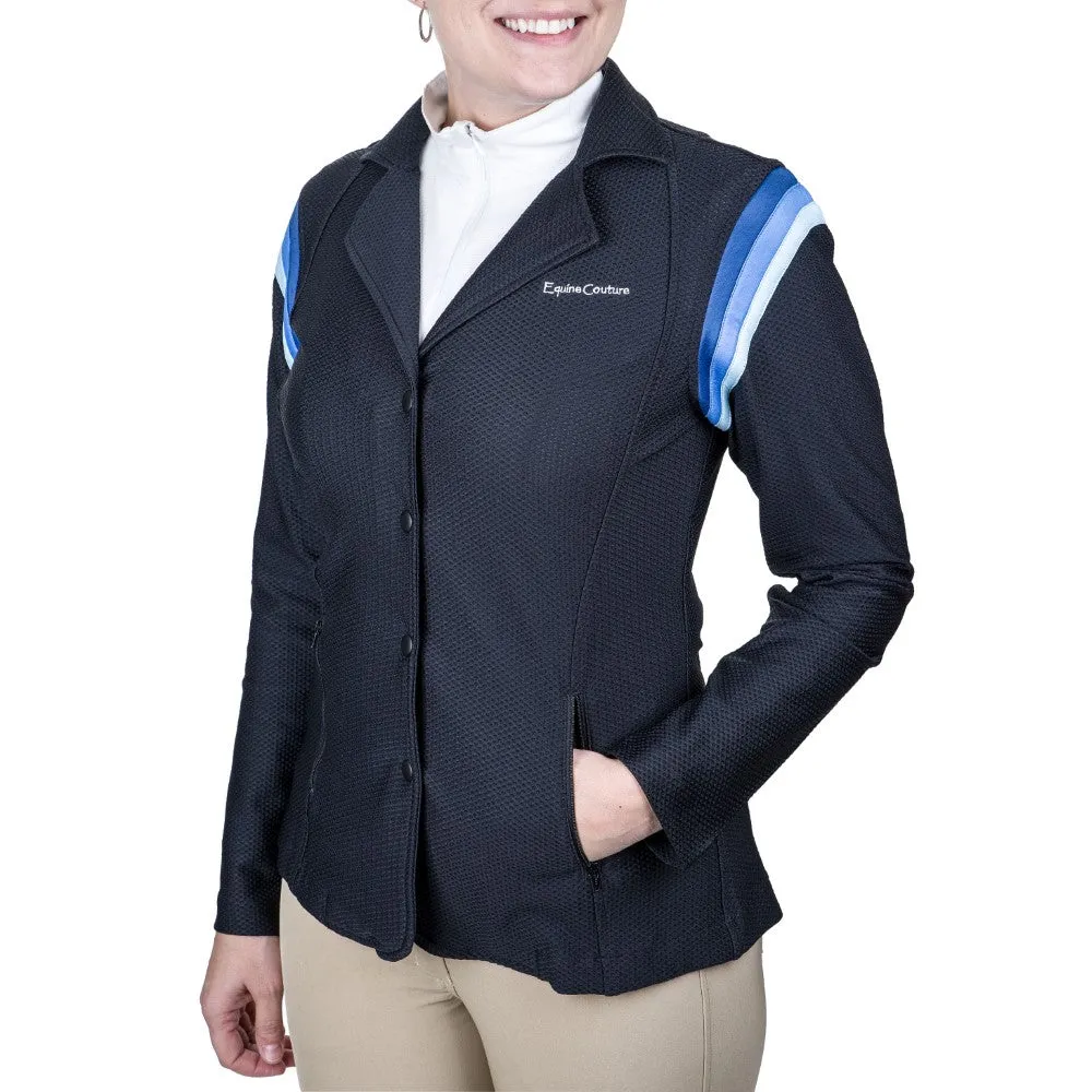 Equine Couture EquiVent wedstrijdjasje Gradient Black-Blue
