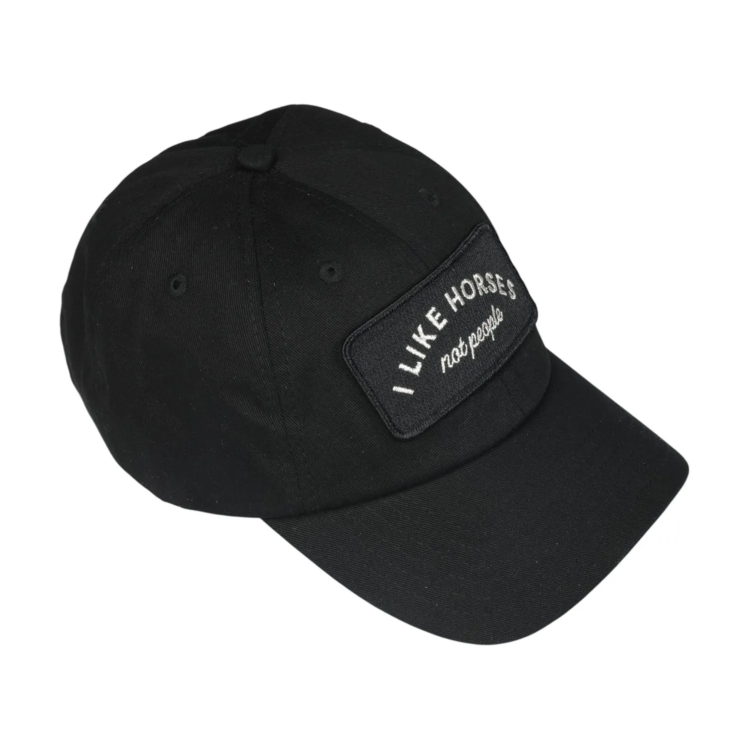 Dapplebay I Like Horses pet zwart one size