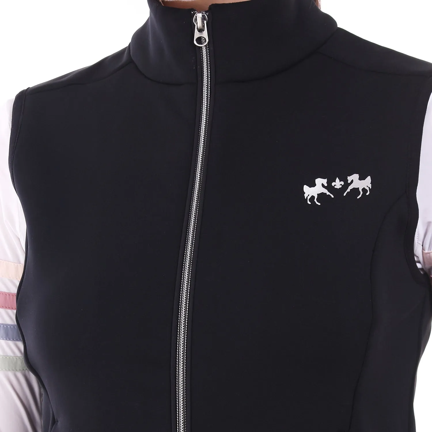 Equine Couture Techno Ladies bodywarmer zwart stretch