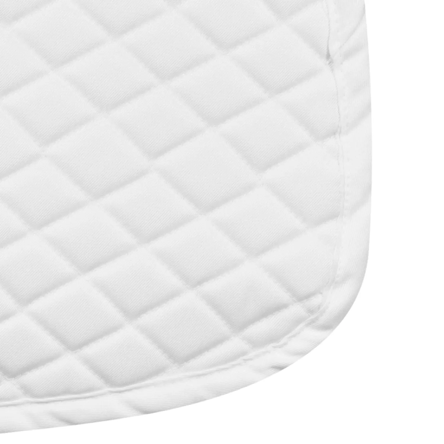 TuffRider Basic dressuurdekje wit ruitquilt katoen