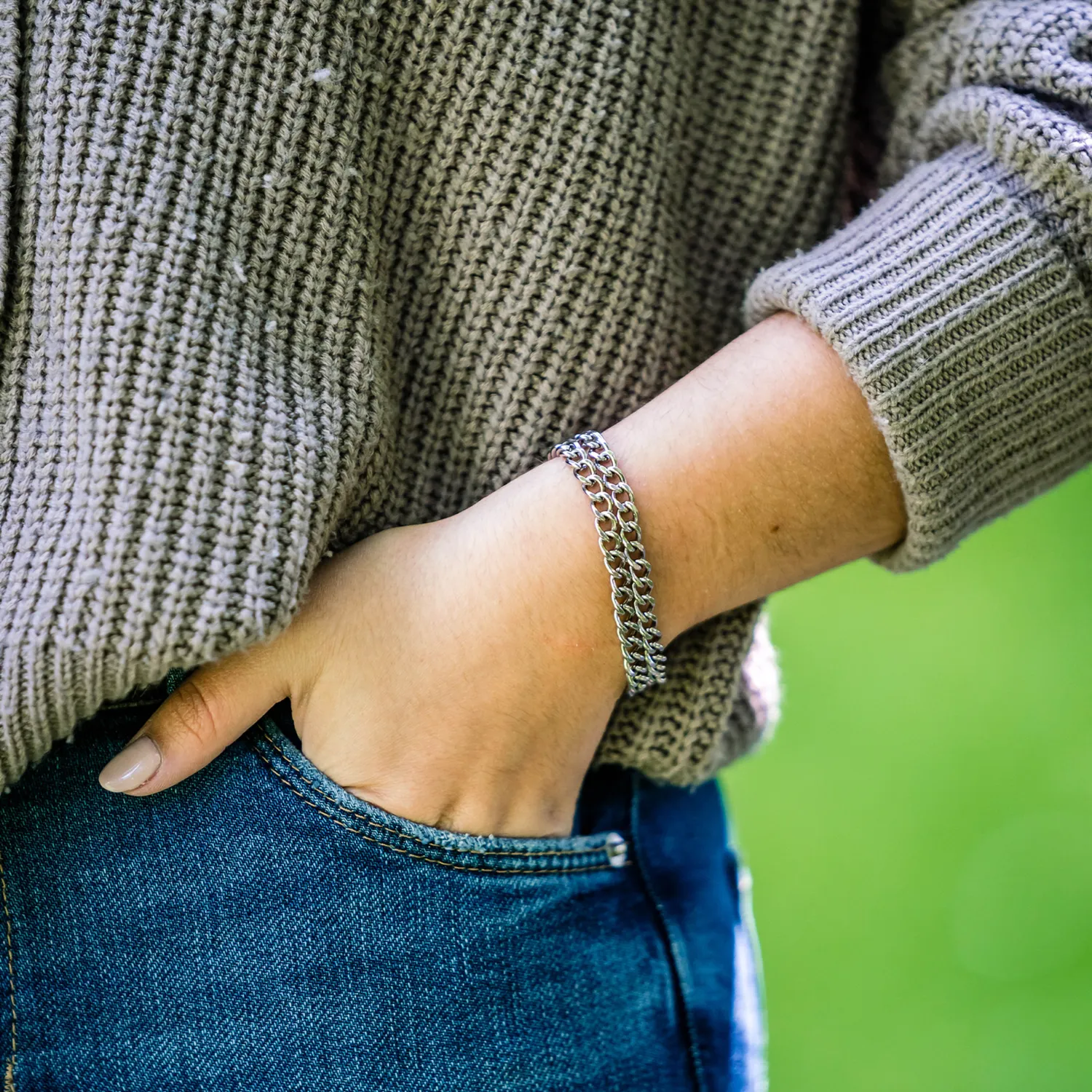 Herm Sprenger armband dames 2-rijig edelstaal