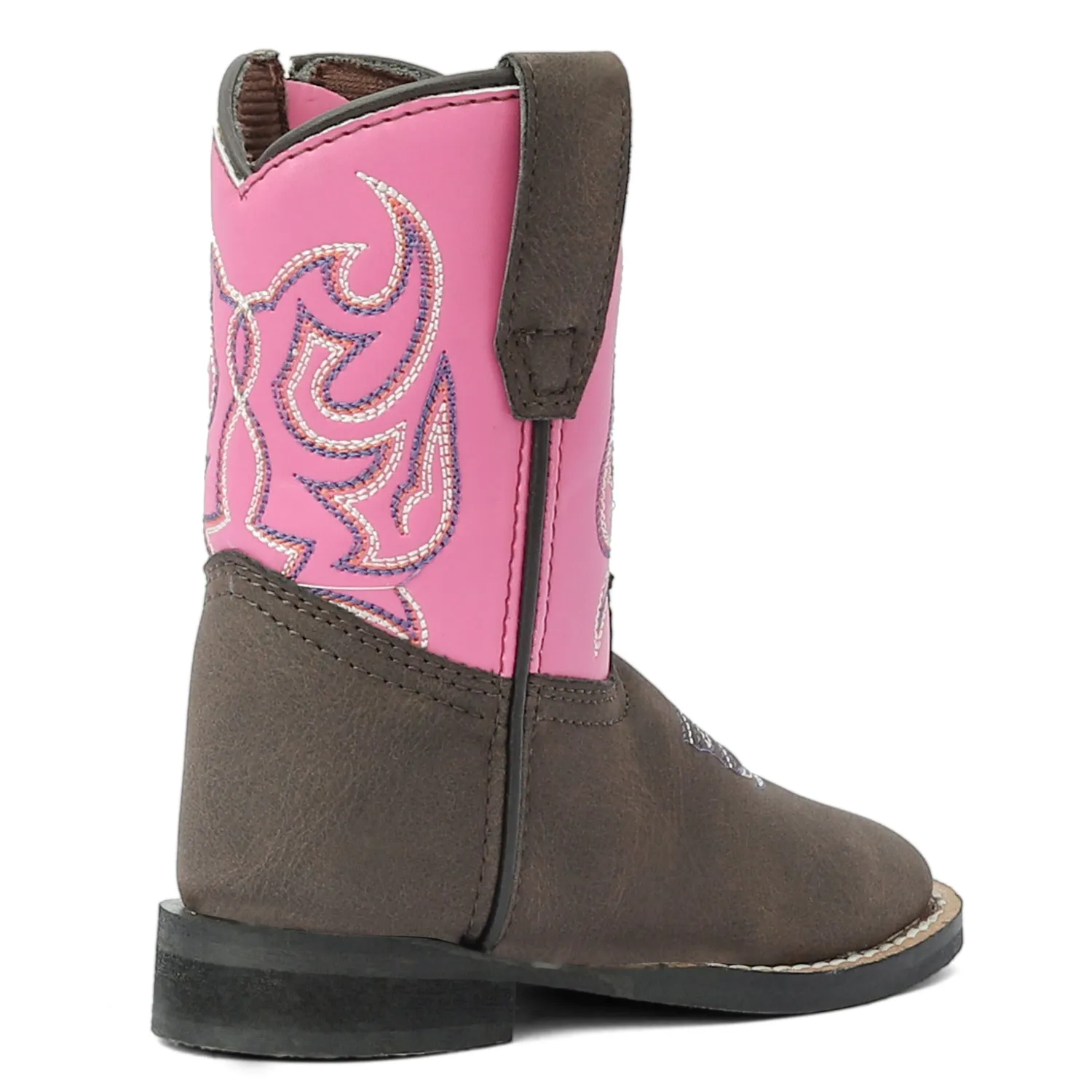 TuffRider Voyageurs peuter westernlaars mocha pink vierkant