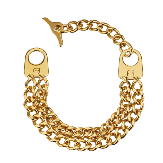 Herm Sprenger &Me armband 2-rijig goud rvs cadeau