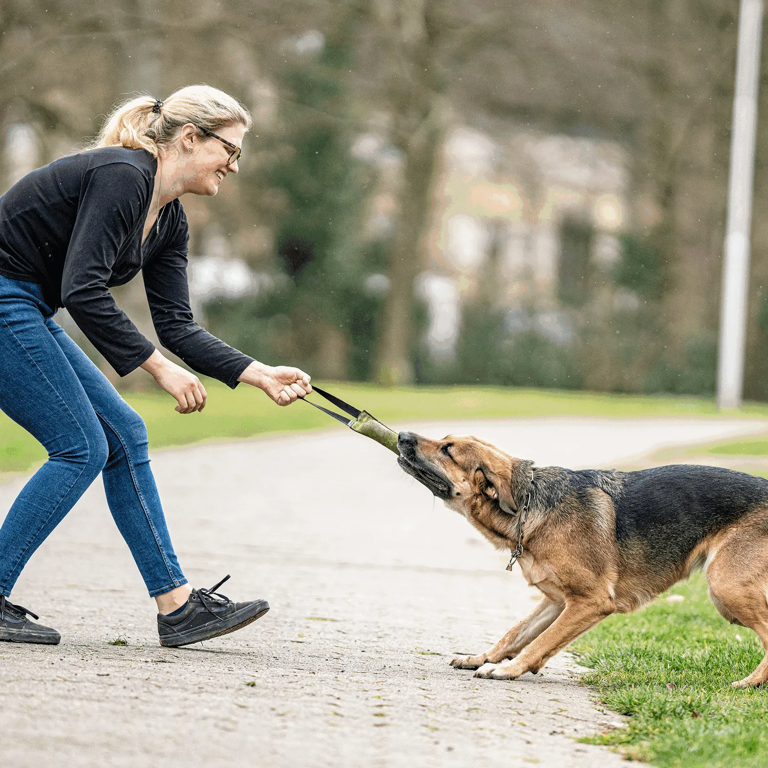 HS Sprenger Bringsel Hond Leer 30x4cm apporteer