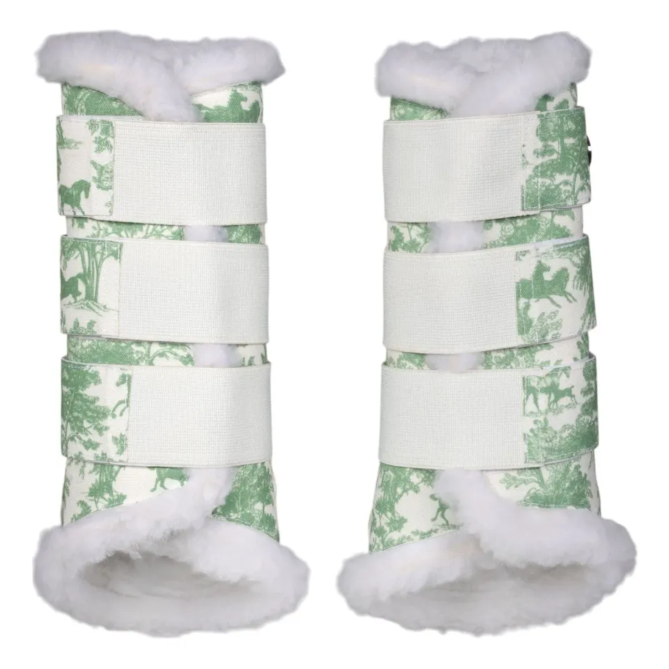 Dapplebay Equestrian Toile peesbeschermers XL Groen