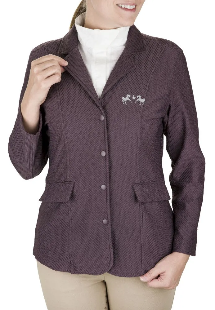 Equine Couture EquiVent 4-Snap wedstrijdjas zwart