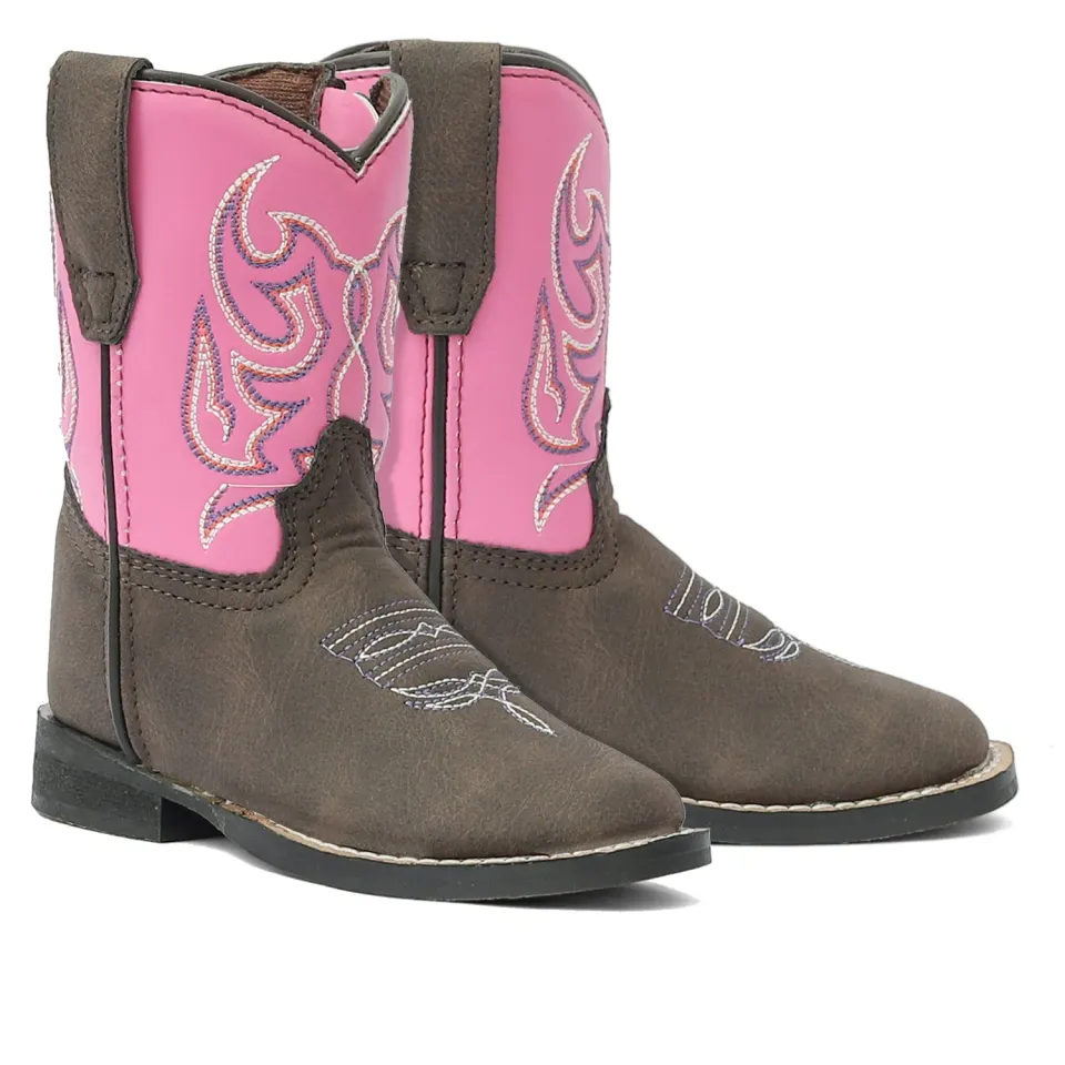 TuffRider Voyageurs peuter westernlaars mocha pink vierkant