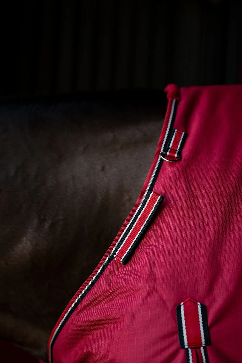 TuffRider Comfy Fit winterdeken 1200D 200g rood
