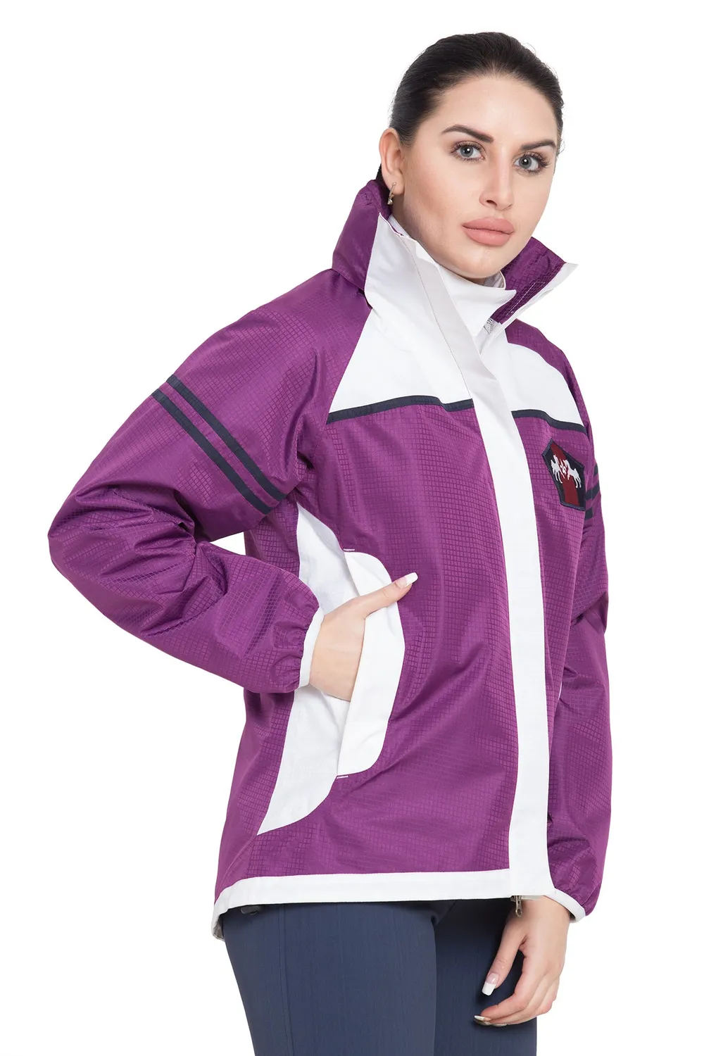Equine Couture Regatta regenjas dames waterdicht navy/wit