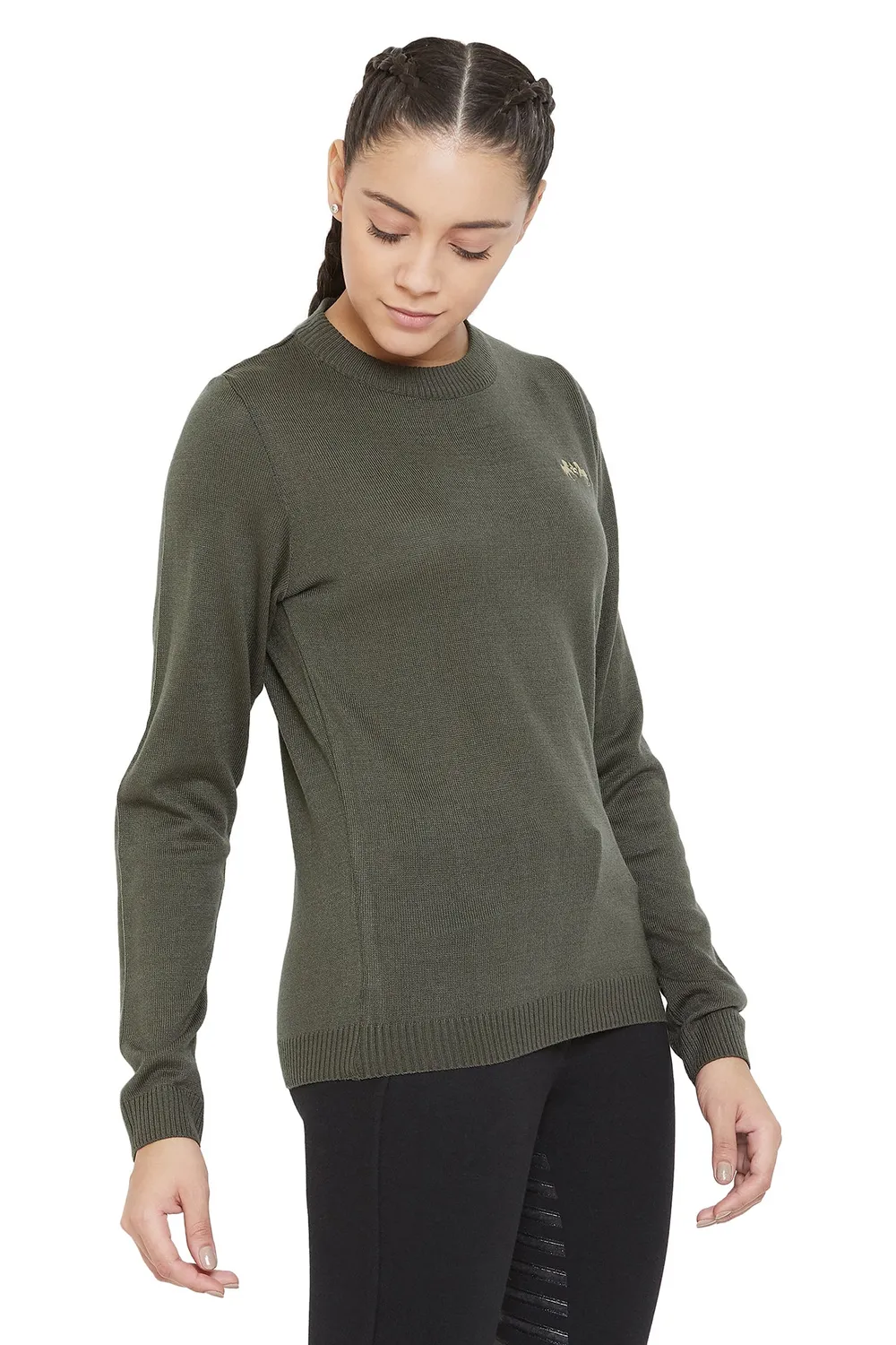 Equine Couture Icelandic ruitertrui dames zacht crewneck