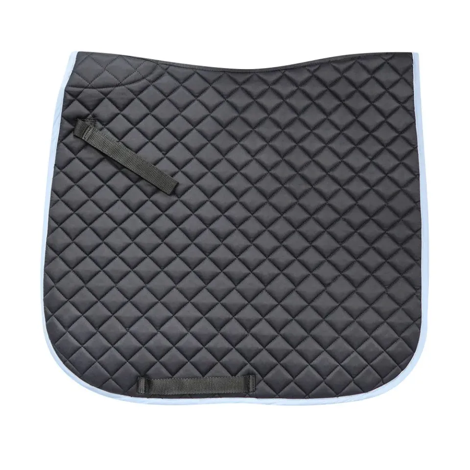 Union Hill dressuurdekje STD zwart ruitquilt baby blauw