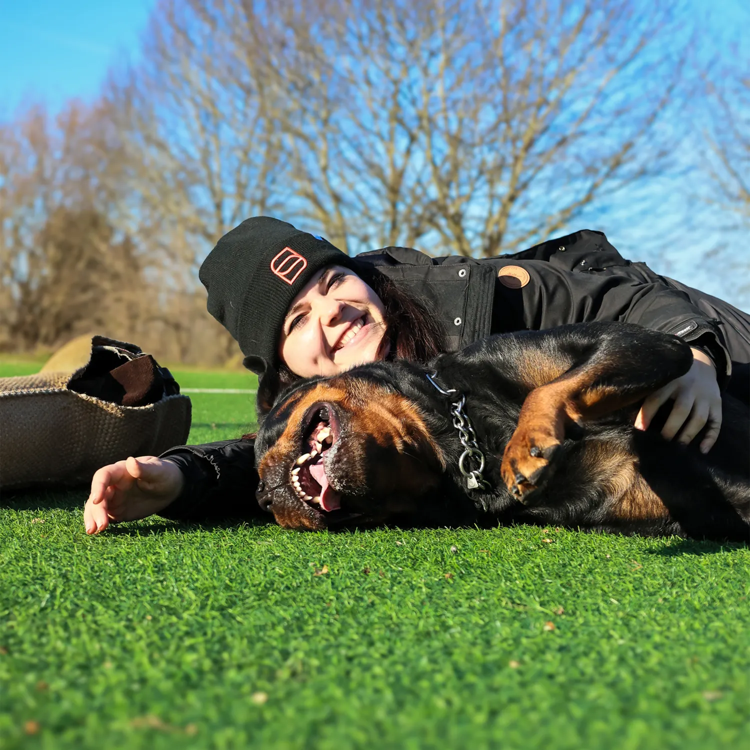 Herm Sprenger Beanie Muts Zwart Dubbellaags