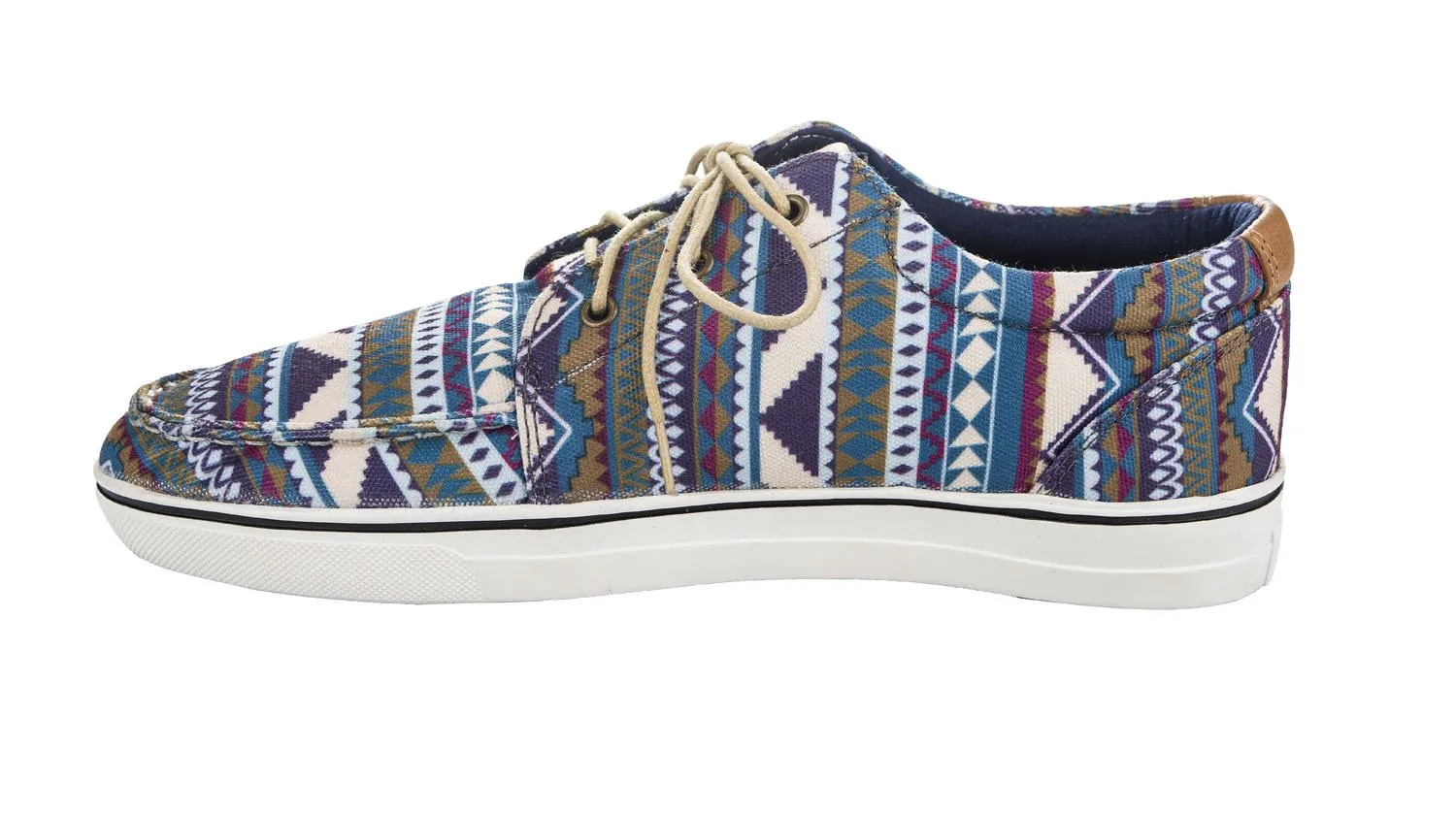 TuffRider Graphix sneakers teal pyramids maat 8 canvas