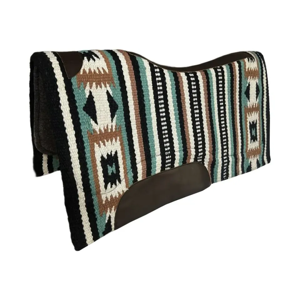 TuffRider Mossy Trail Stripe western zadeldek multi wol 34x36