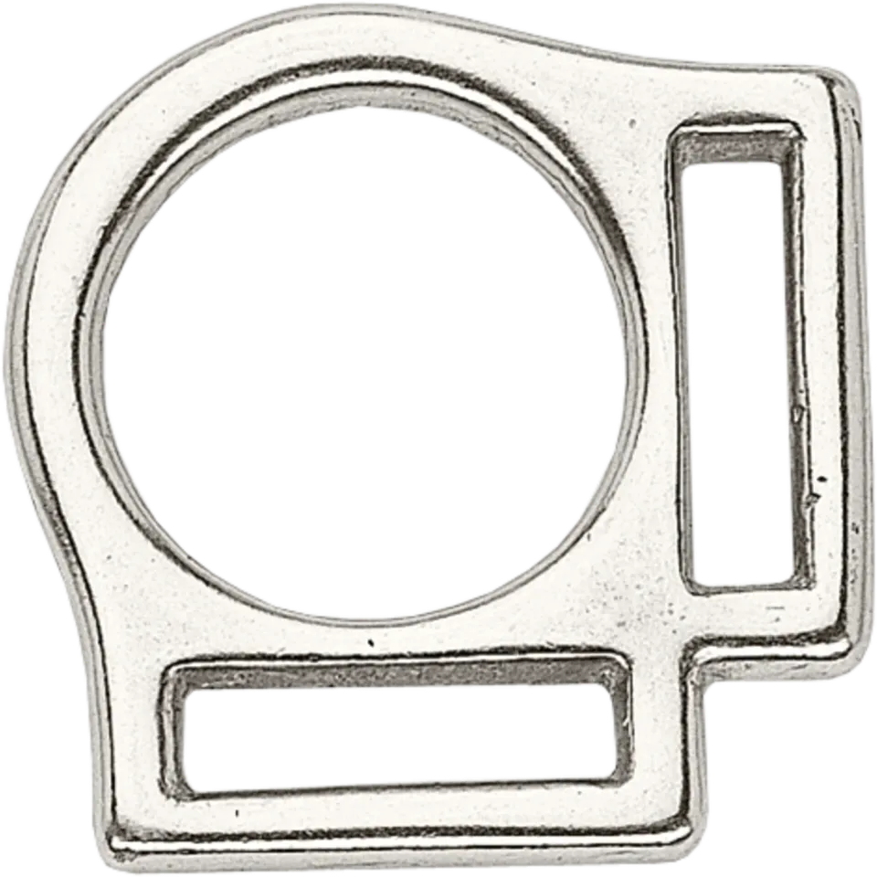 HS Sprenger Halterring zwaar messing 25 mm vernikkeld