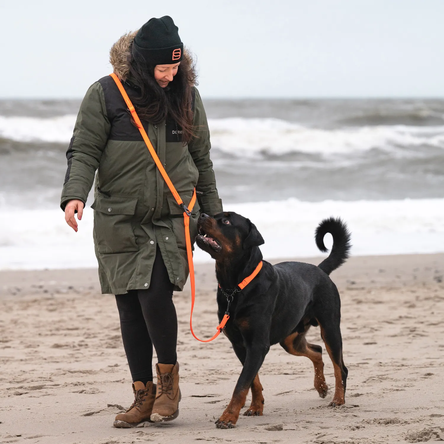 Herm Sprenger Beanie Muts Zwart Dubbellaags