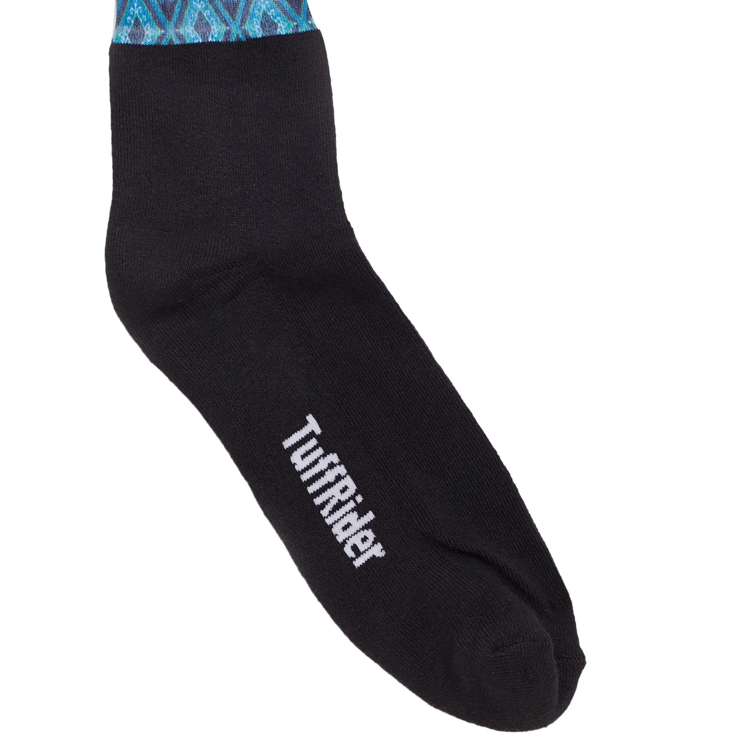 TuffRider Artemis rijsokken blauw knie bamboe standaard