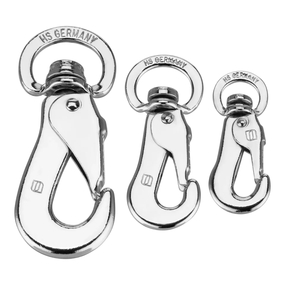Herm Sprenger 60250 karabijnhaak rond oog staal 45 mm