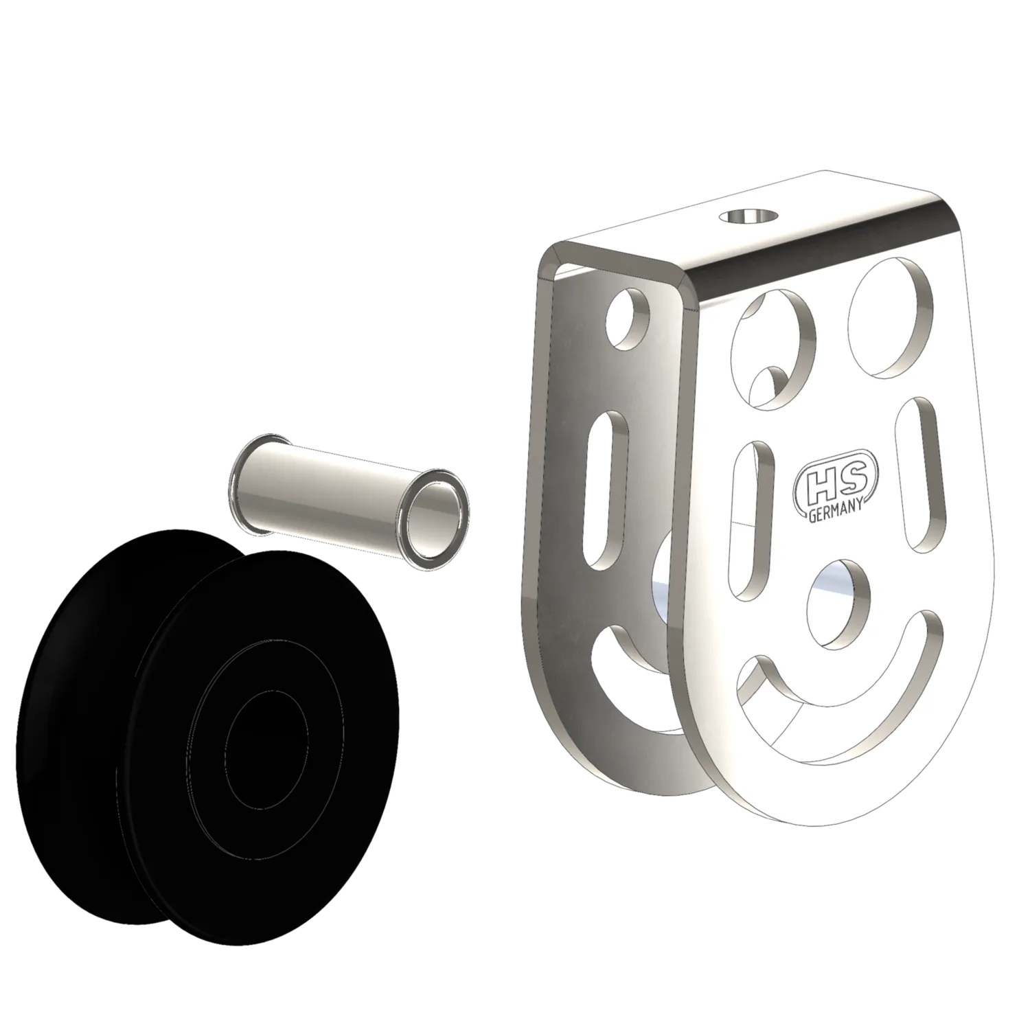 HS Sprenger Ligblok 8mm glijlager met holas