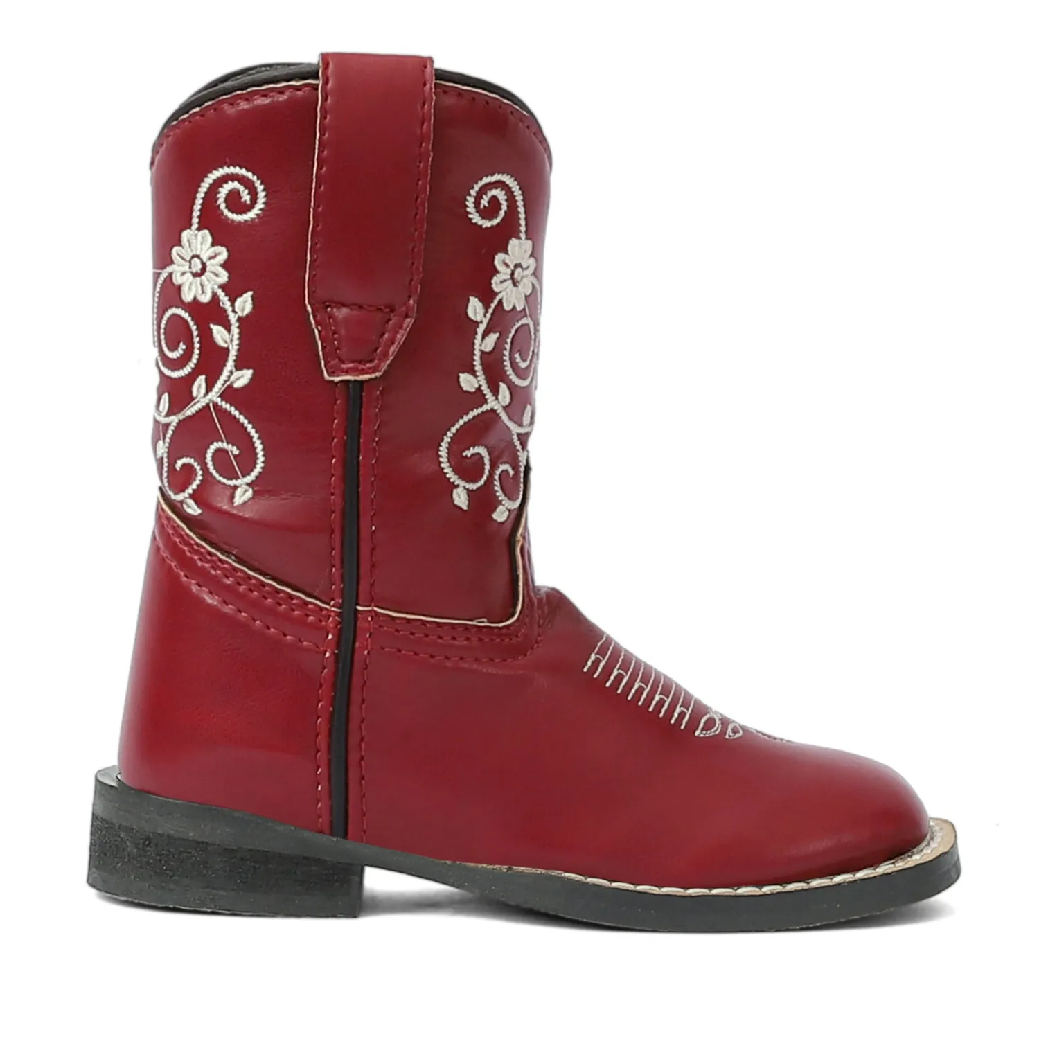 TuffRider Fire Red Floral western laarzen peuter rood
