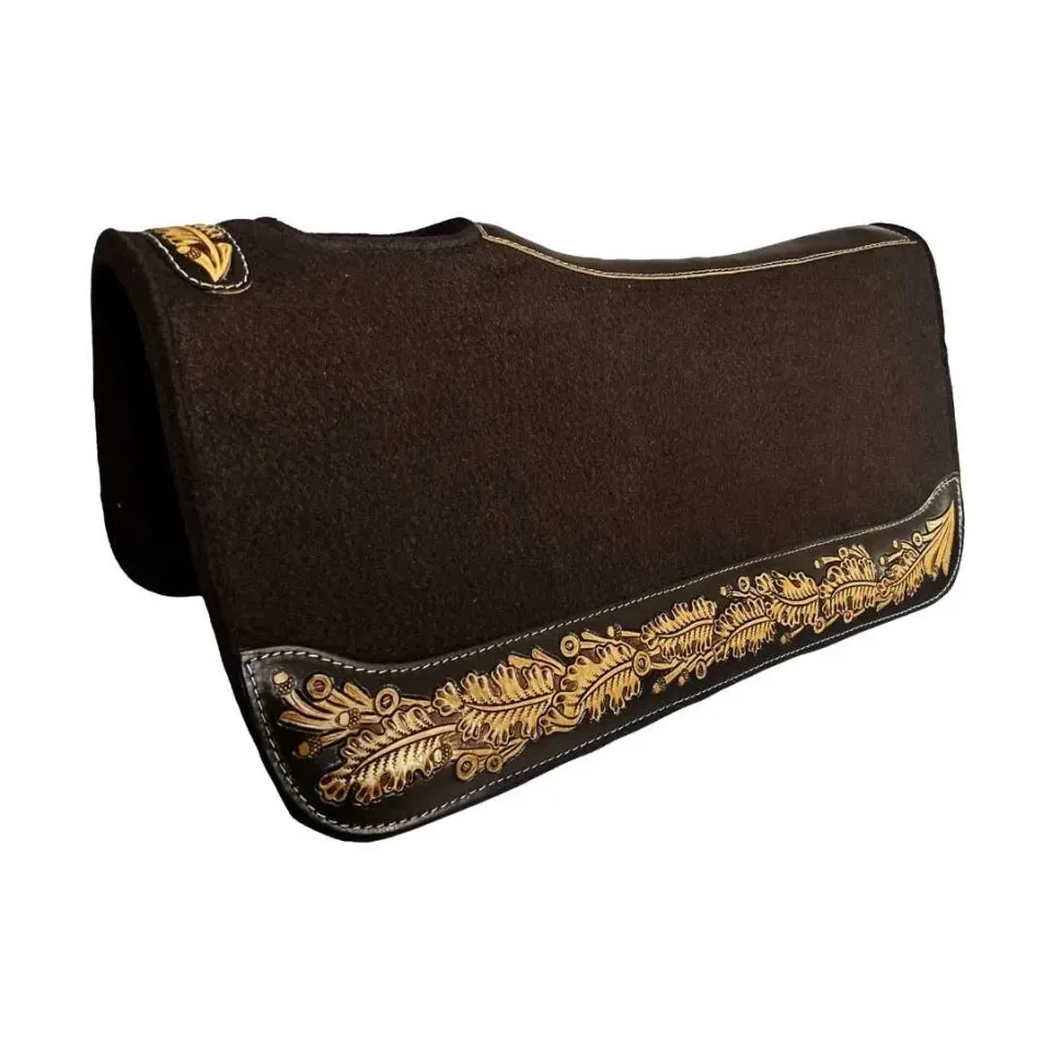TuffRider Imperial Gold westernpad vilt bruin 32x32