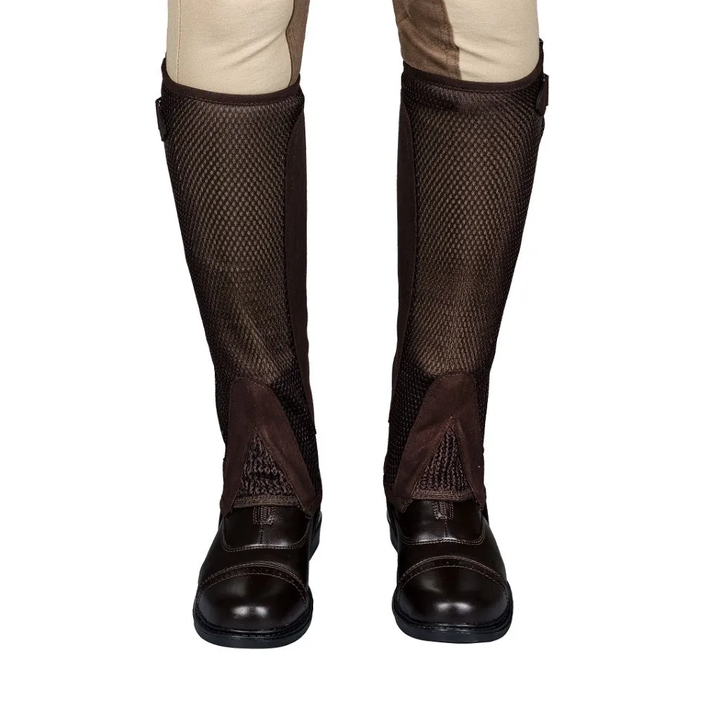TuffRider Double Up Air Mesh chaps set Mocha
