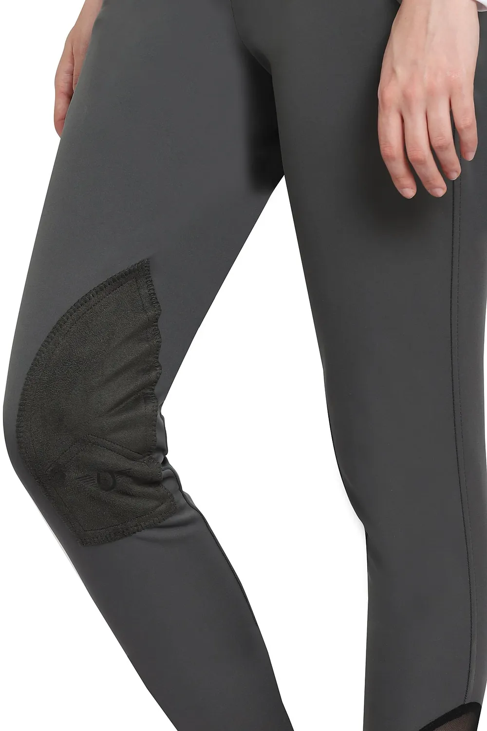 TuffRider Yeti Softshell rijbroek kniezit antraciet
