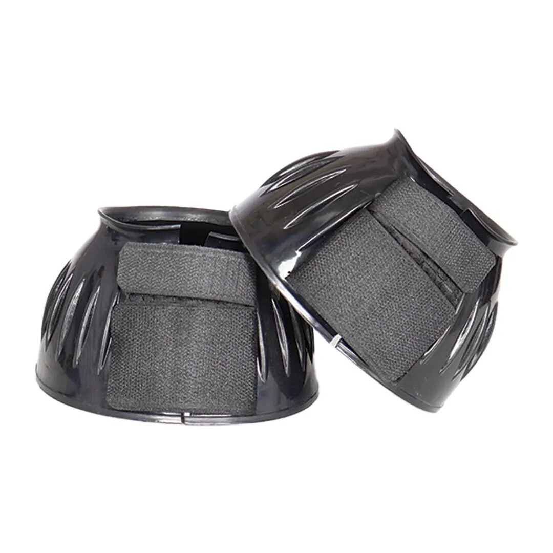 TuffRider Ribbed Rubber springschoenen zwart klittenband