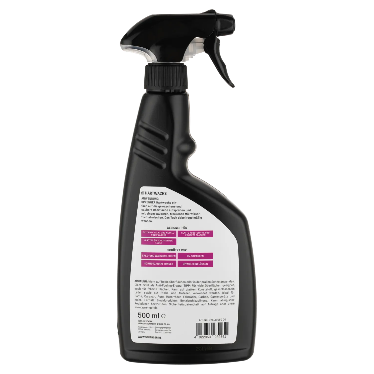 HS Sprenger Hartwachs hardwax spray 500 ml