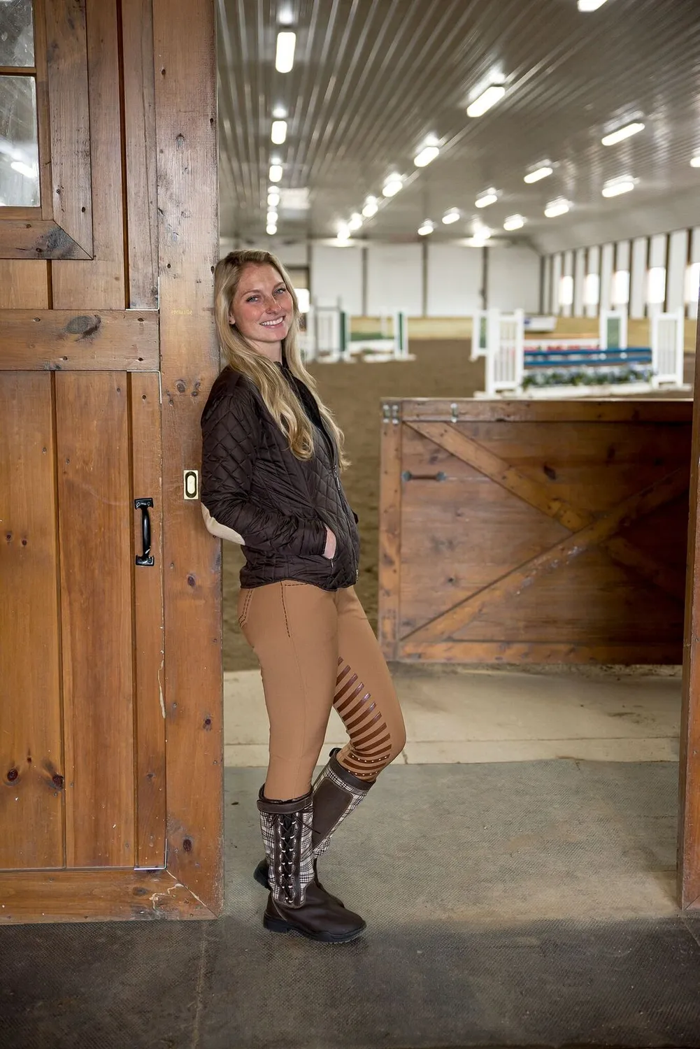 Equine Couture Nora dames rijbroek Safari kniepatches