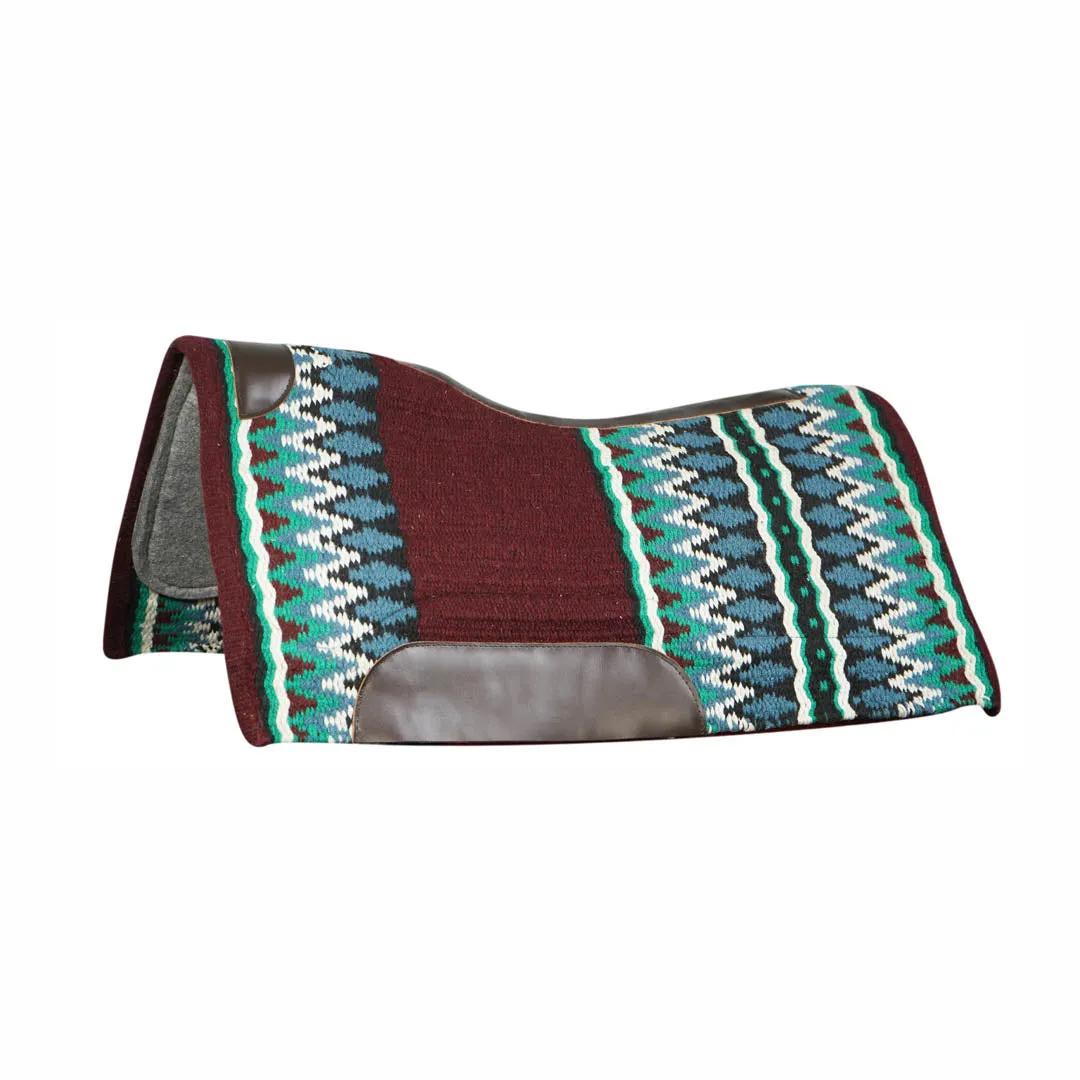 TuffRider Contoured Double Weave westernpad burgundy