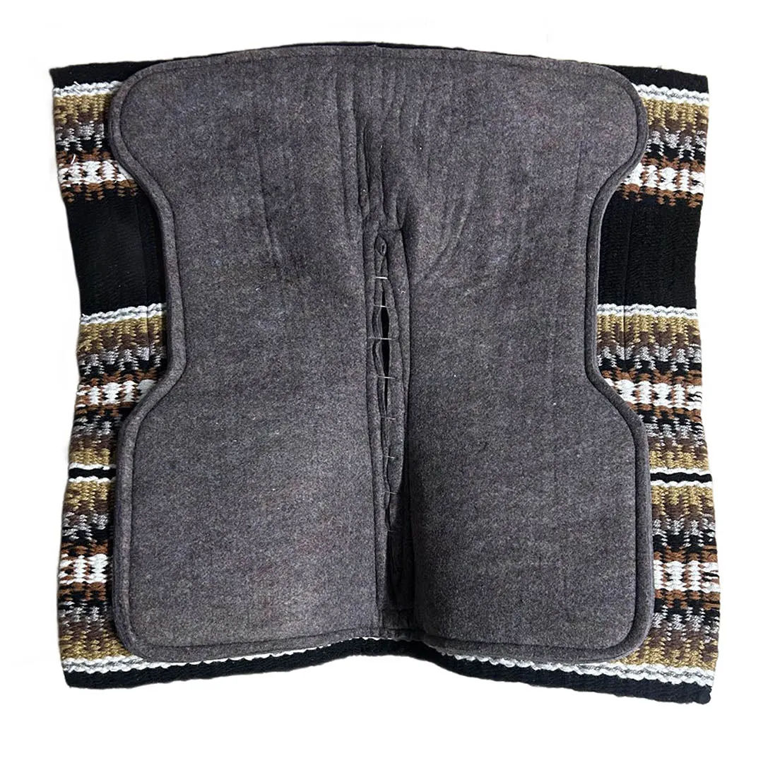 TuffRider Tread western zadelpad 34x36 geweven wolmix show