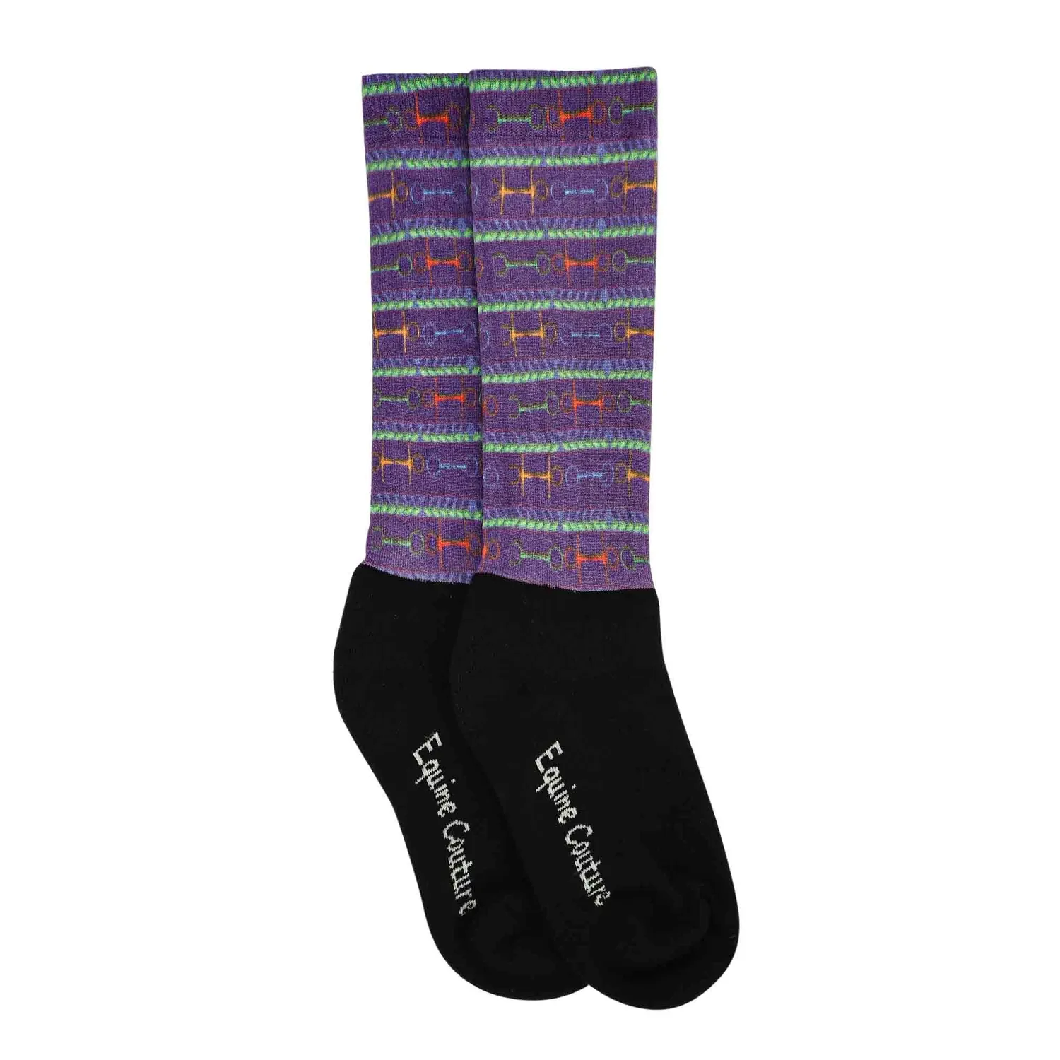 Equine Couture OTC rijsokken kind neon bits