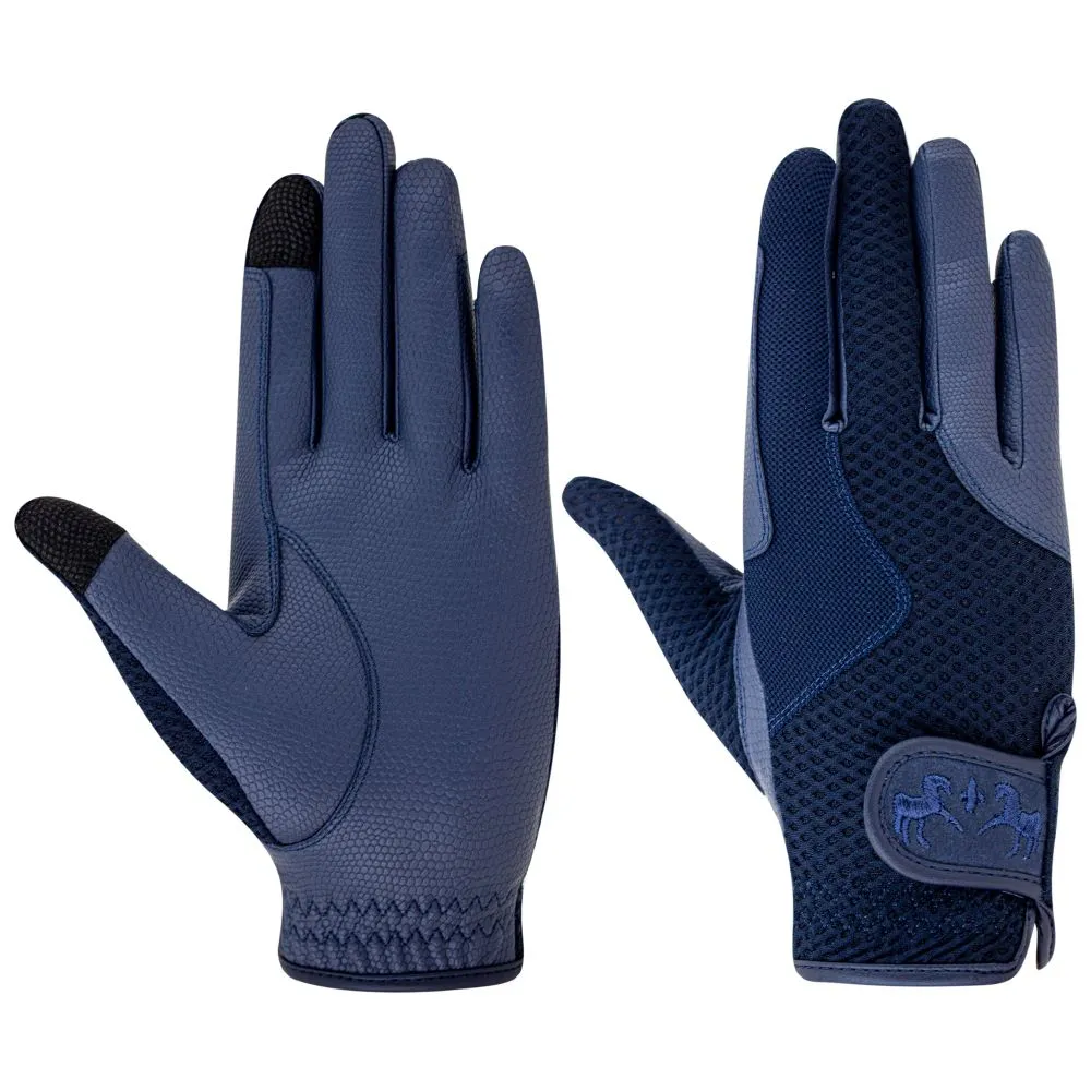 Equine Couture Max Mesh rijhandschoenen zomer grijs
