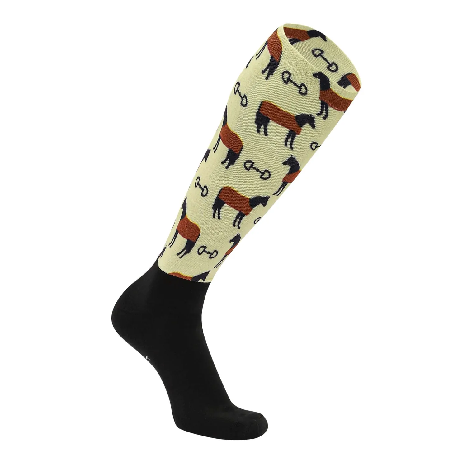 Equine Couture OTC laarssokken Autumn Vibes print