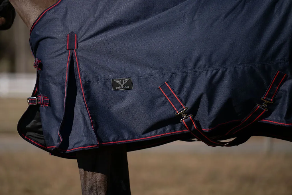 TuffRider 600D turnoutdeken 100g navy 75 waterdicht
