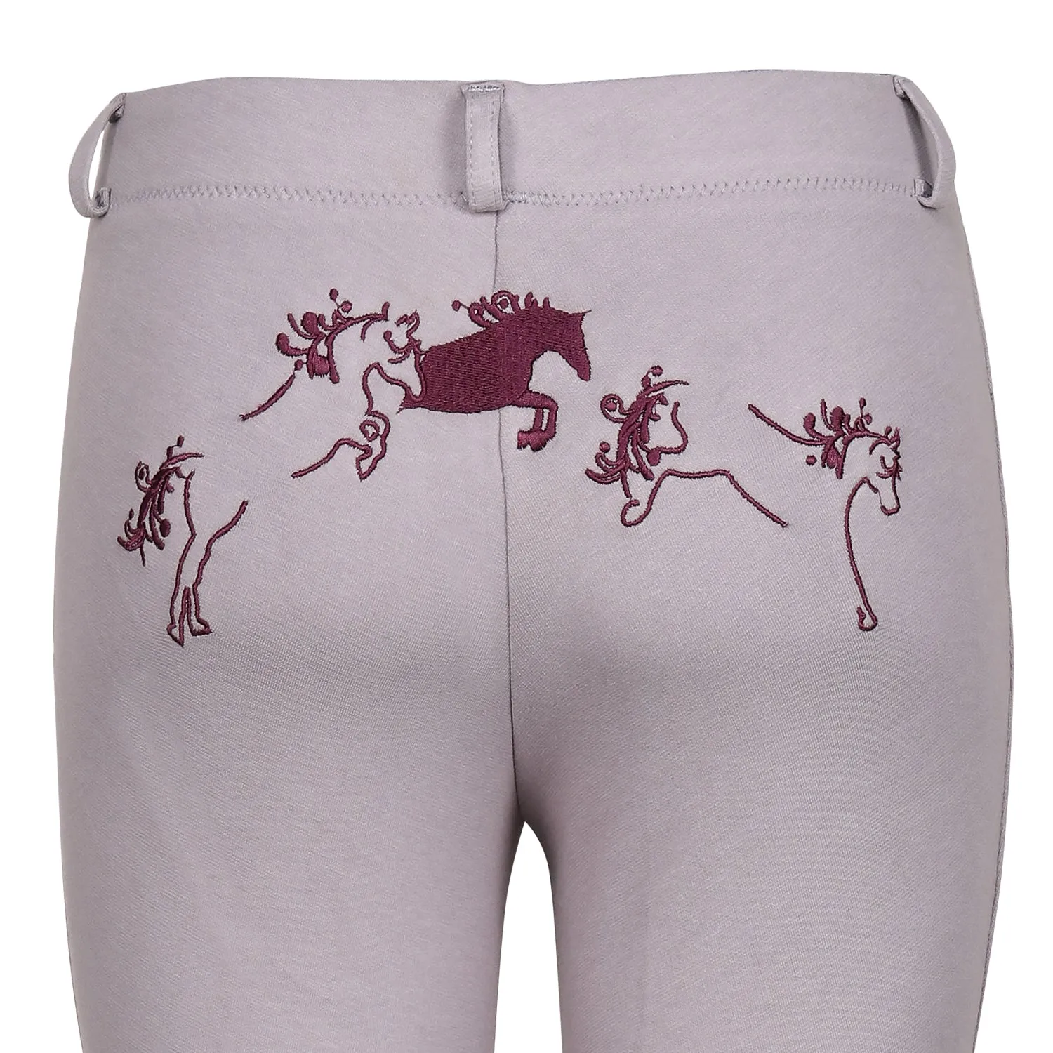 TuffRider Whimsical jodhpur Lilac Gray kinderen grip