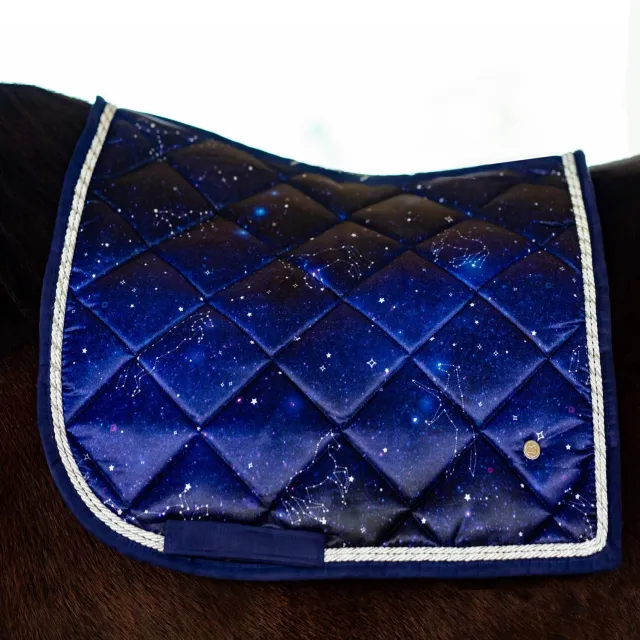 Dapplebay Constellation dressuurdekje Navy Full satijn